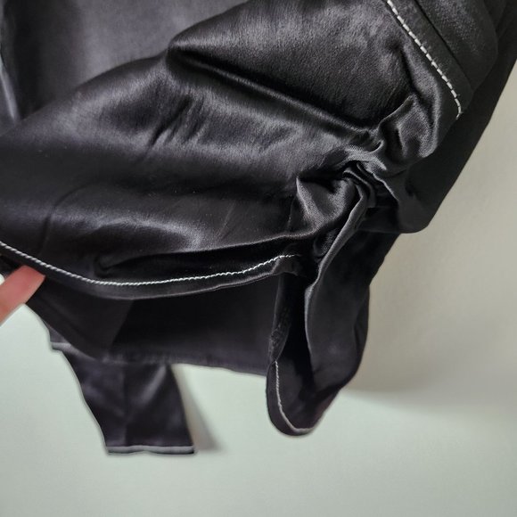 NWT ZARA Ruched Satin Effect Top - Picture 4 of 6